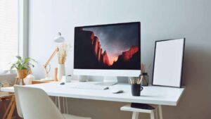 Modern workspace represent the future of work