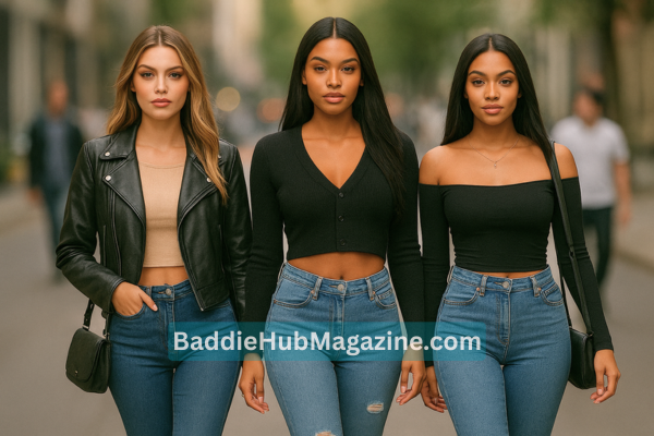 Women Are Posing In Beautiful Style Wearing BaddieHub Clothing