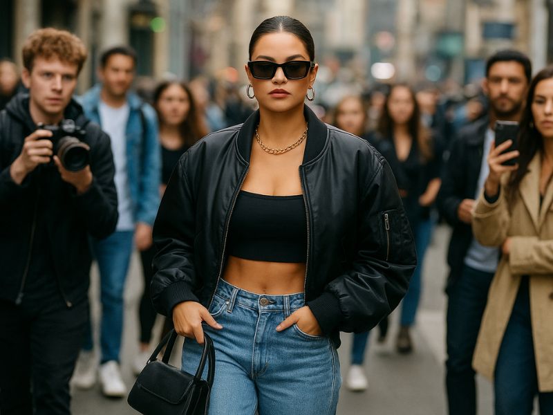 Confident Fashion Icon in the City