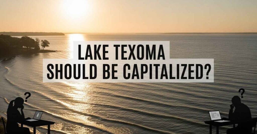 lake texoma should be capitalized