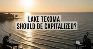 lake texoma should be capitalized