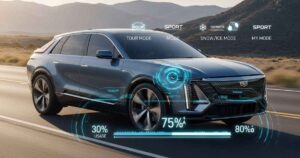 do the driving modes in cadillac lyriq offer different ranges or battery usages
